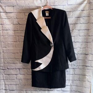Elegant Black and White Women's Jacket